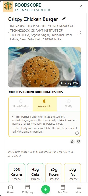 FoodScope Health AI — Nutrition Platform